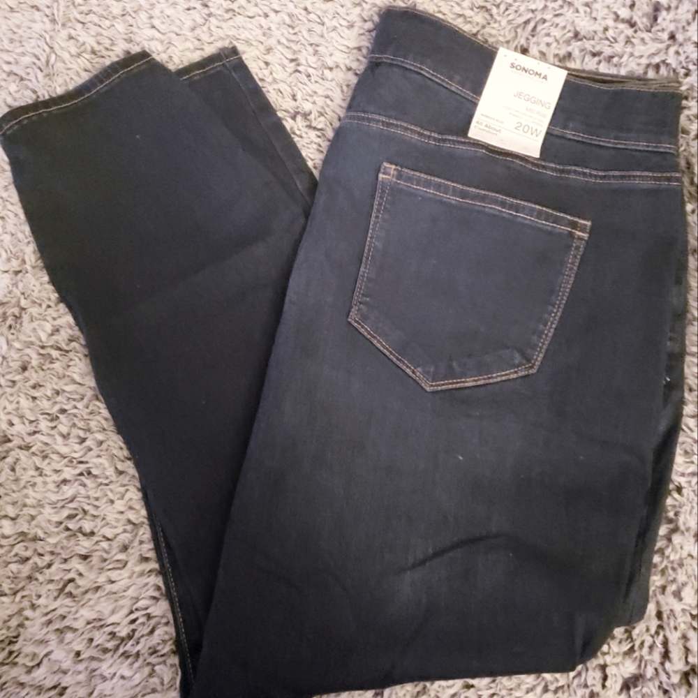 Plus Size Mid Rise skinny Jeggings 20W